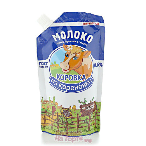 Молоко цельное сгущенное с сахаром "Коровка из Кореновки", 270 г Молоко цельное сгущенное с сахаром "Коровка из Кореновки", 270 г