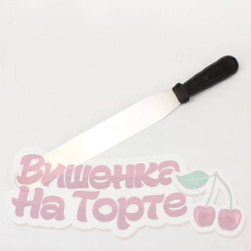 Палета металлическая прямая с пластиковой ручкой 25 см Палета металлическая прямая с пластиковой ручкой 25 см