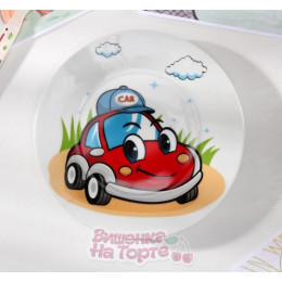 Тарелка детская "Машинка" d 17,5 см