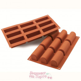 Форма силиконовая Midi Buche, 9 ячеек, цвет микс